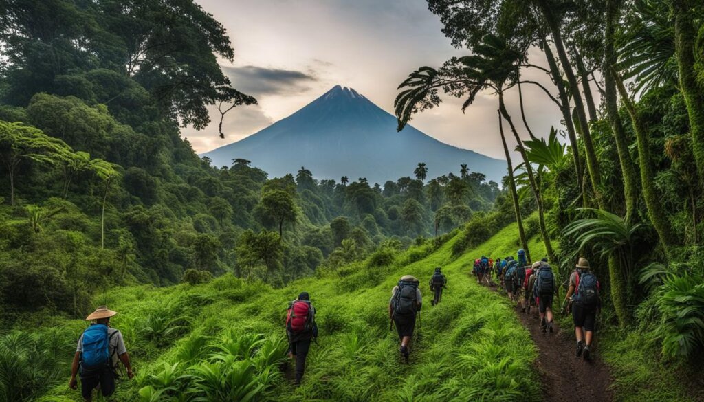 outdoor activities near Mount Merapi