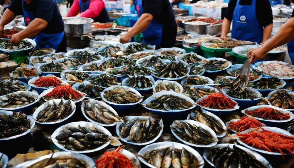 seafood extravaganza in Busan