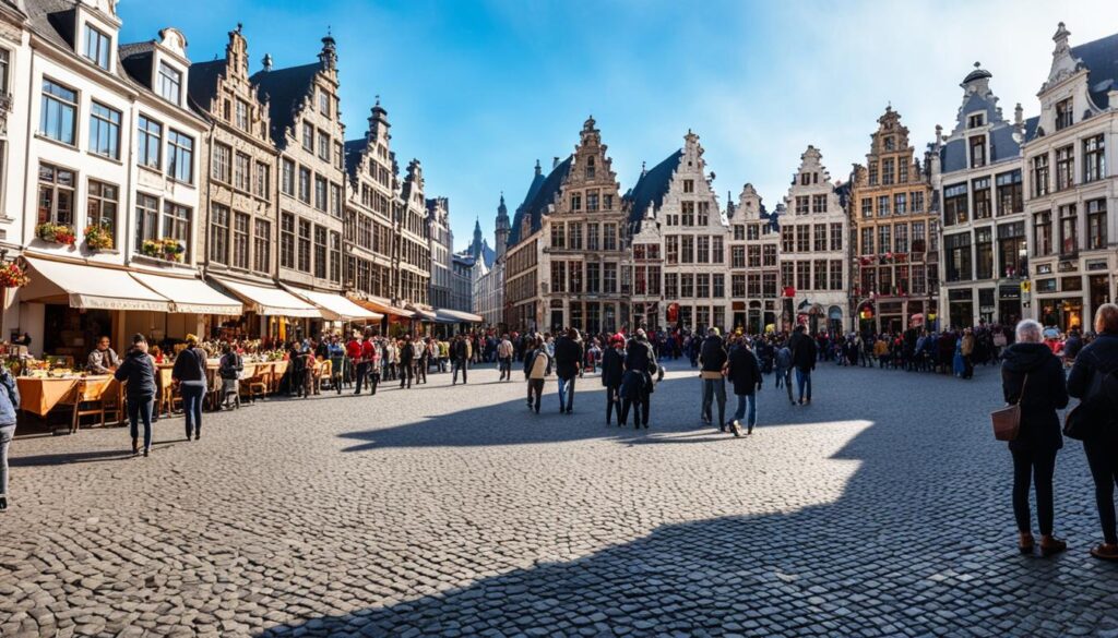 tourist crowds Belgium