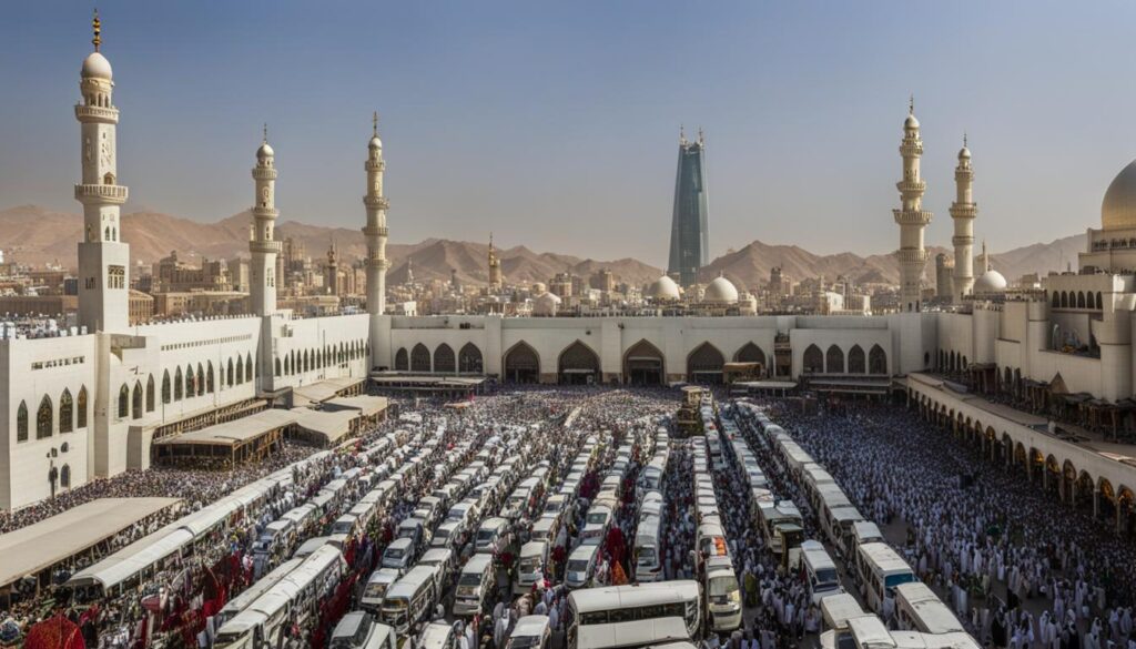 transportation for Hajj pilgrims