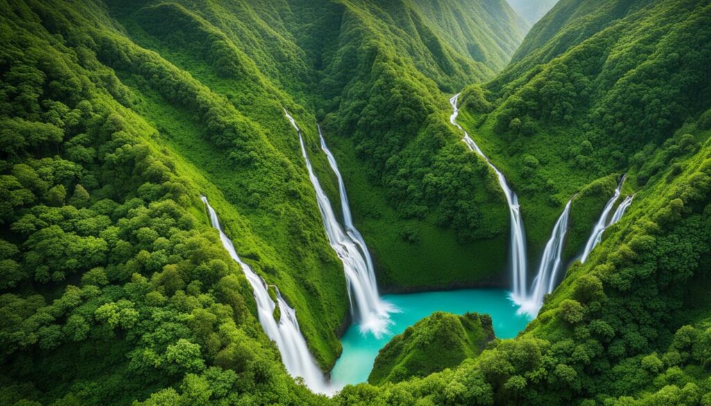 untouched waterfalls in Hualien