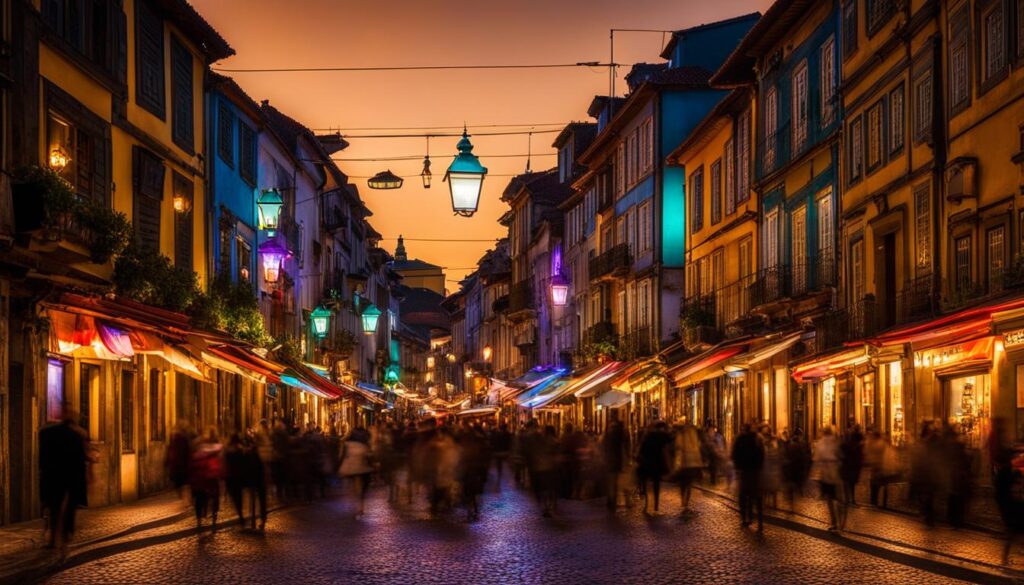 vibrant nightlife Porto