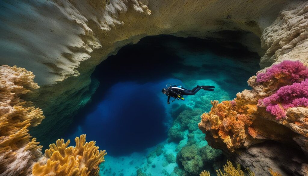 Diving at Dean's Blue Hole
