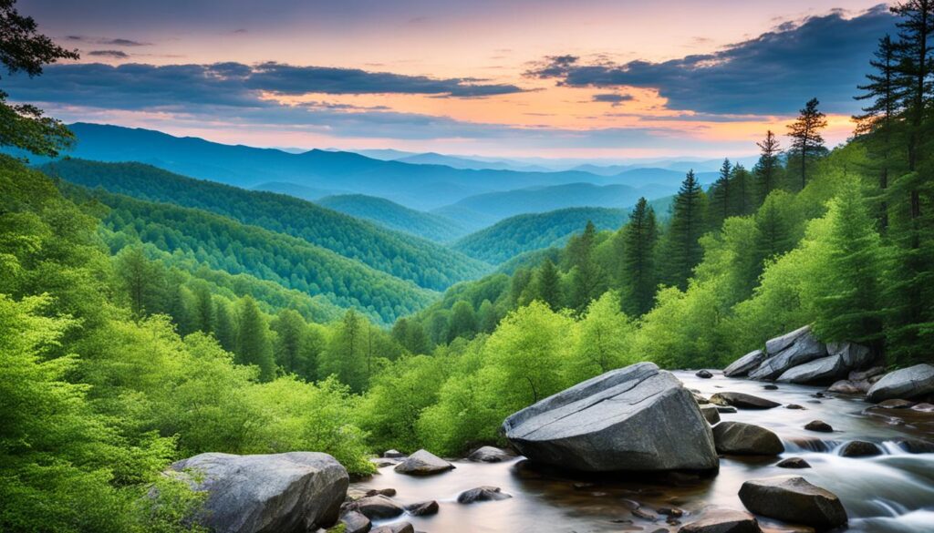 Explore North Carolina and visit the Great Smoky Mountains National Park