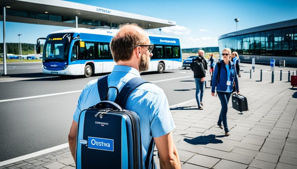 How do I get from Ostrava Airport to the city center?