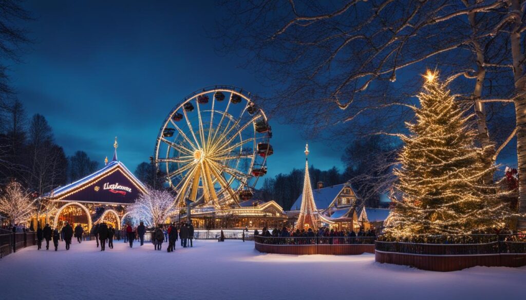 Liseberg Park during Christmas season