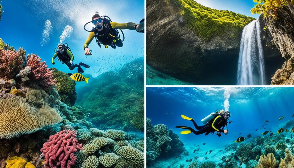 Scuba diving in Soufrière and waterfall tours