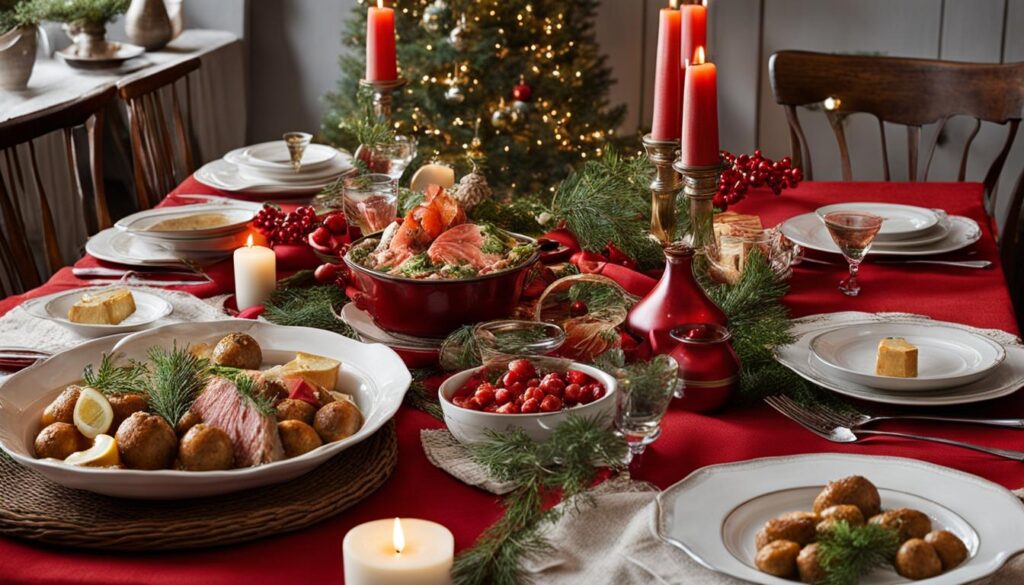 Swedish cuisine on Christmas