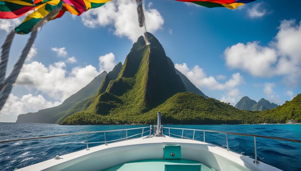 Take a Boat Tour to the Pitons