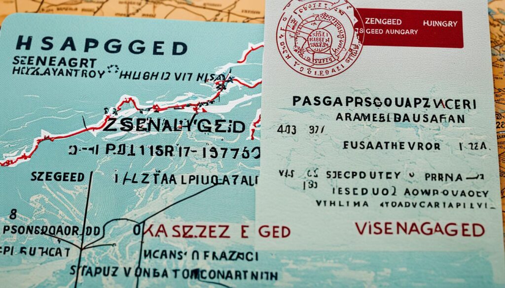 Visa documentation for travel to Szeged