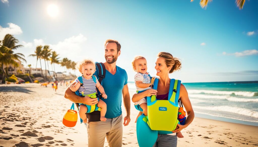 beach vacation with infants
