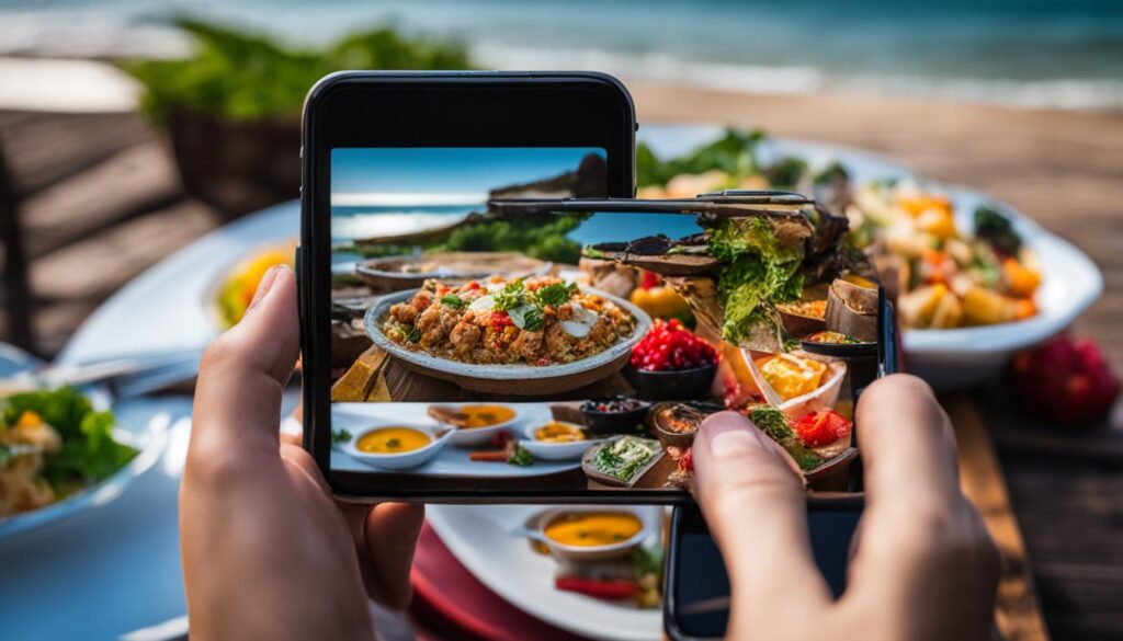 how to capture food photos on the go