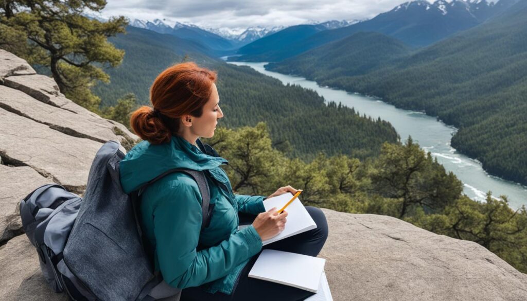 incorporating mindfulness into solo travel journaling