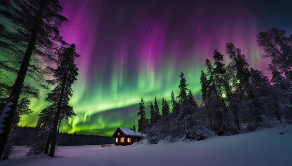 magical Northern Lights in Sweden