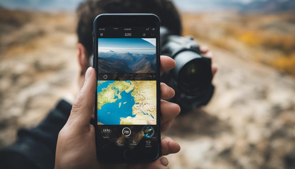mobile app for travel photography