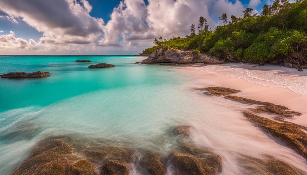 pink sands in Eleuthera
