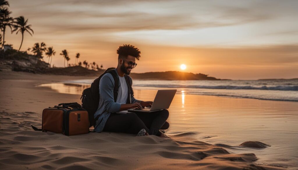 remote work while traveling