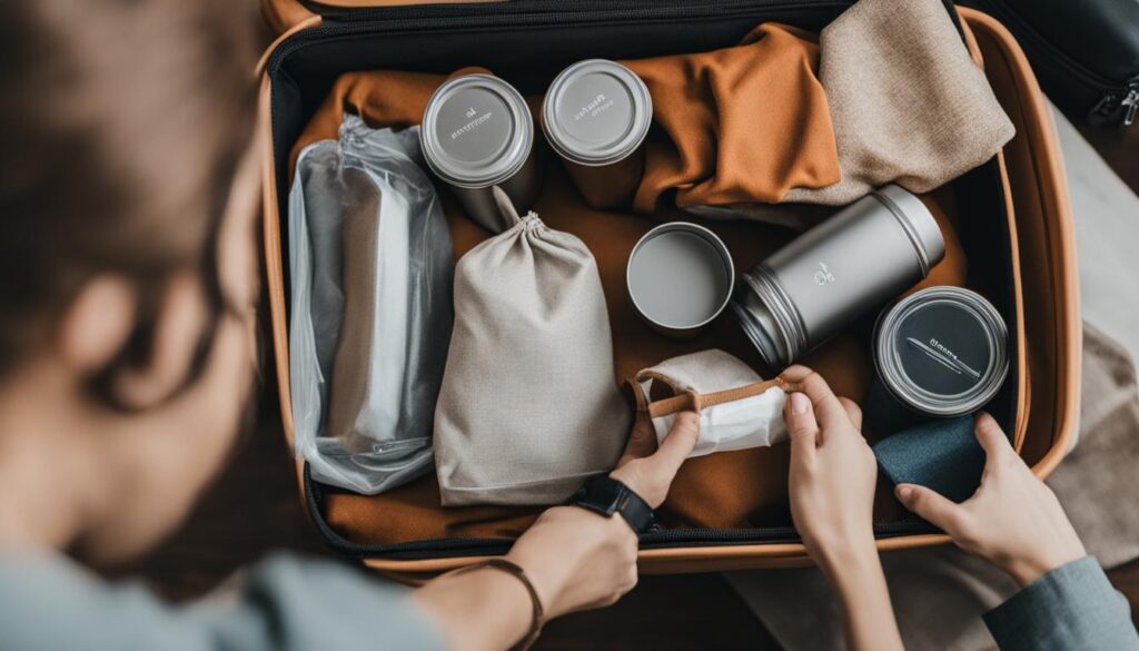 sustainable packing tips