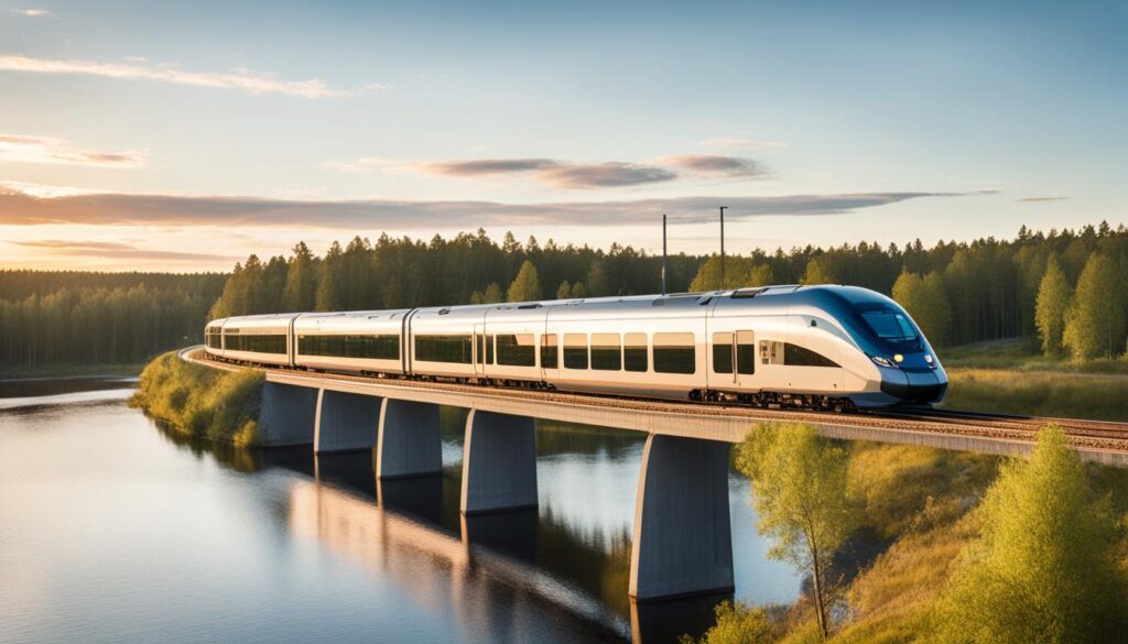 train connection Stockholm Skavsta to Västerås
