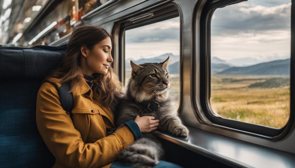 traveling with emotional support animals by train