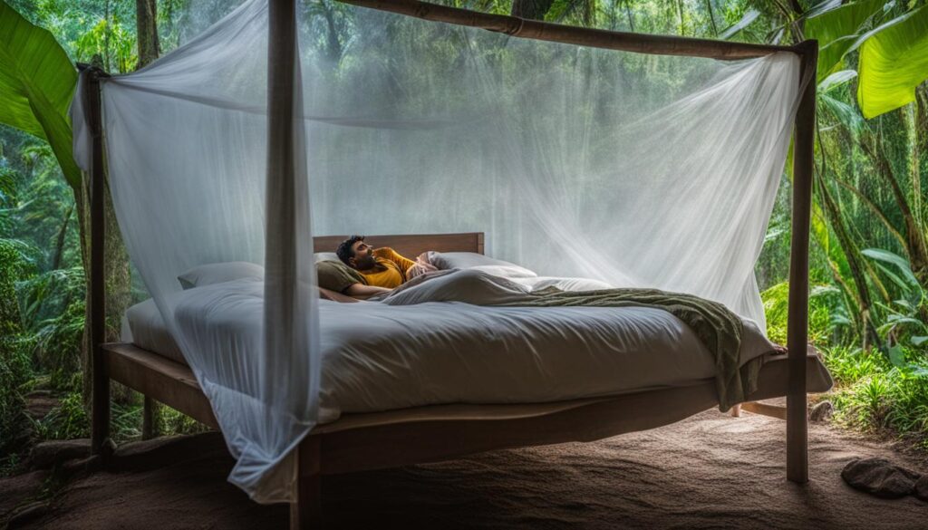 traveling with mosquito net