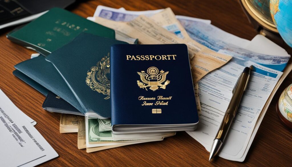 visa application documents