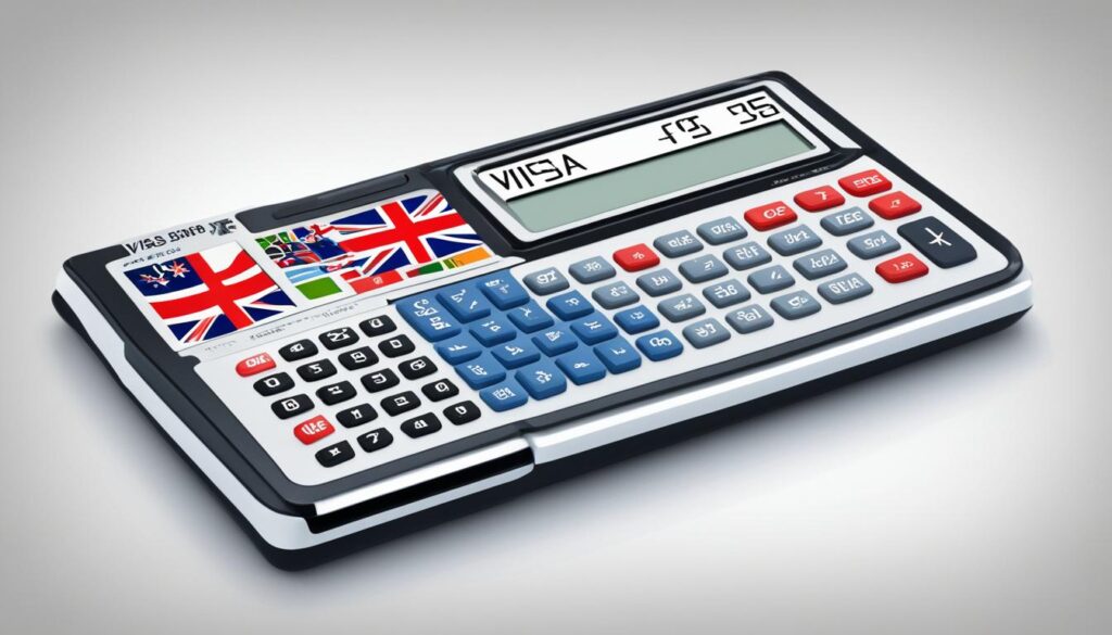 visa fee calculator