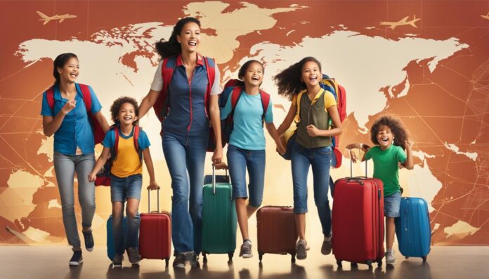 work and travel for families