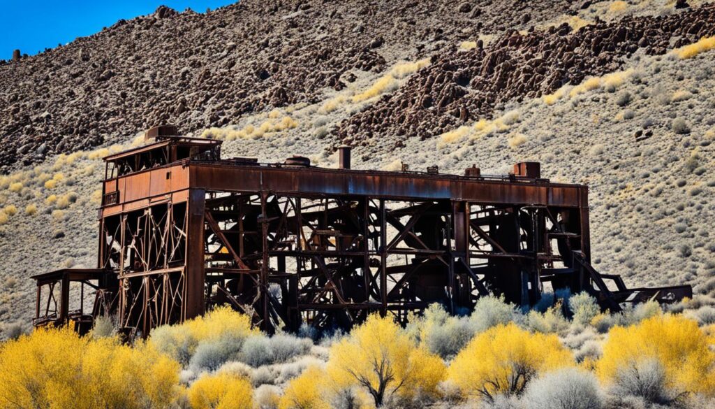 Abandoned mining sites in Carson City region