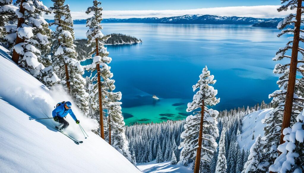 April ski conditions in Lake Tahoe