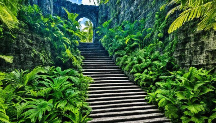 Are there any historical sites, like the Queen's Staircase, to visit in Nassau?
