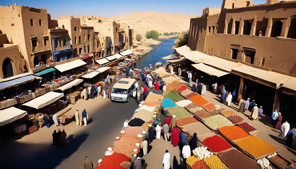 Aswan Shopping Scene