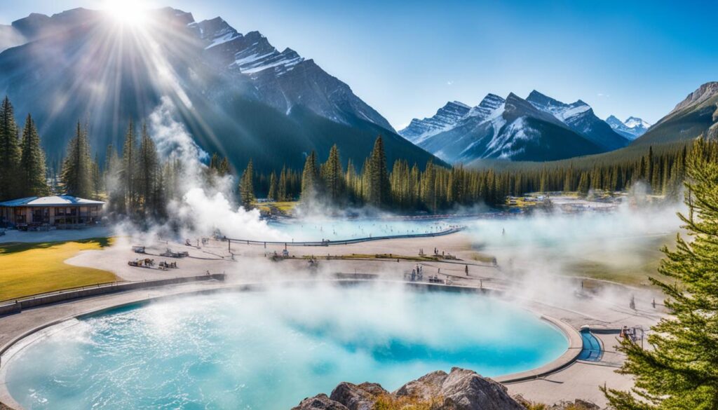 Banff Upper Hot Springs and surrounding area