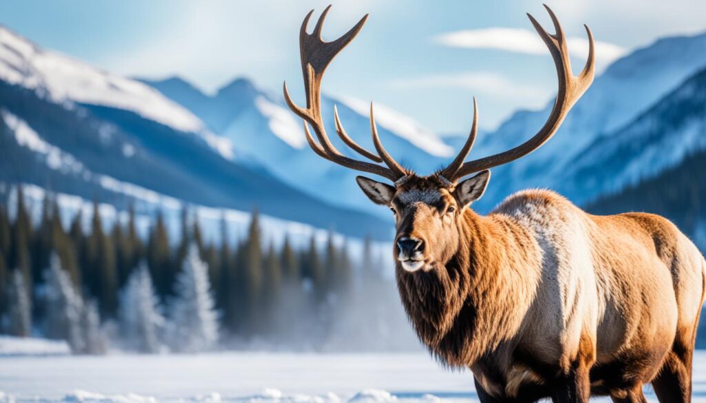 Banff winter wildlife