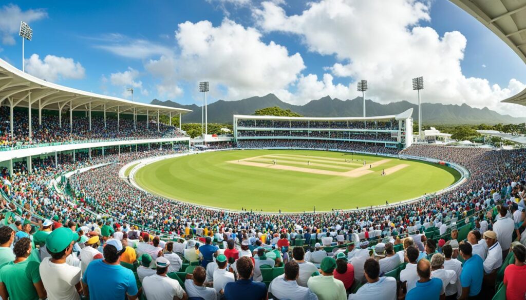 Can visitors watch cricket matches at the Kensington Oval?