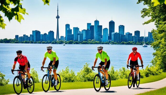 Can you recommend a bike tour in Toronto Islands?