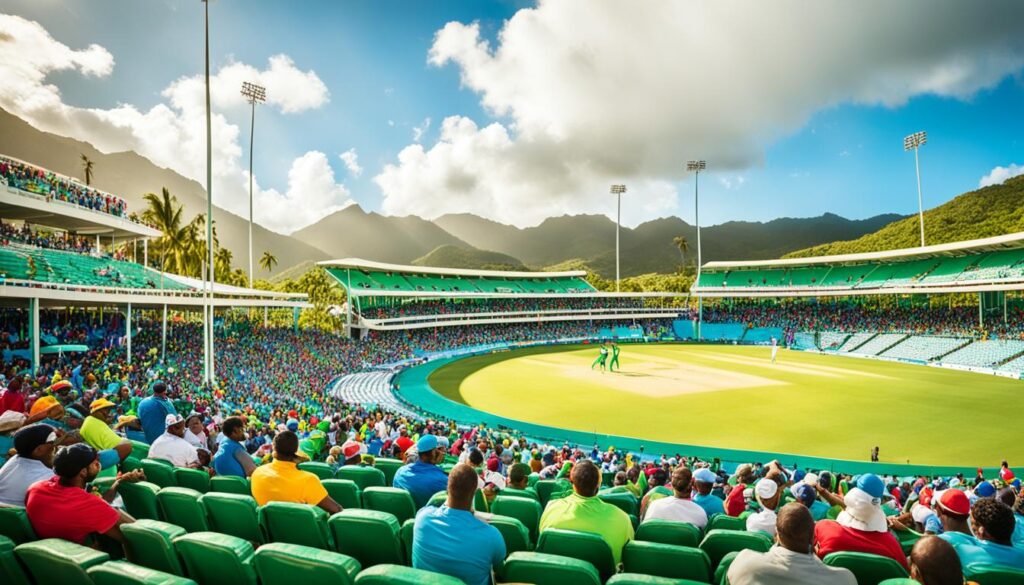 Caribbean cricket stadium