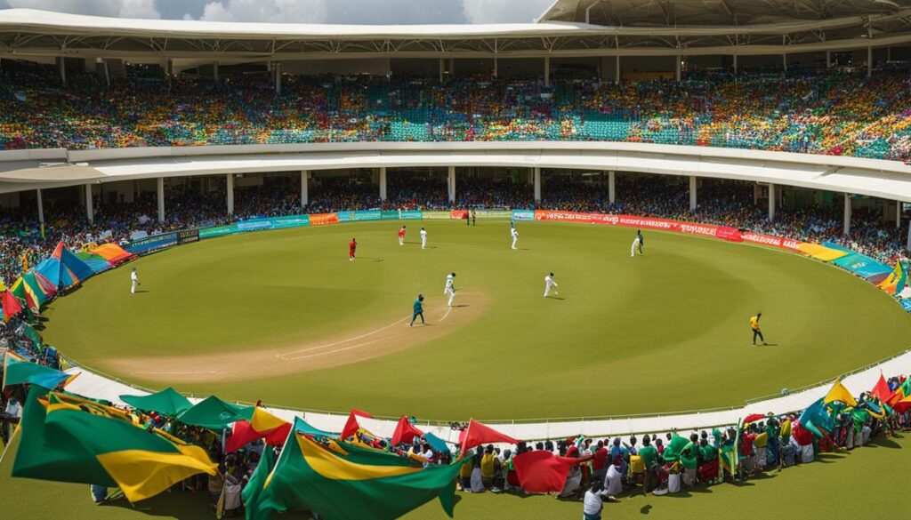 Caribbean cricket stadium