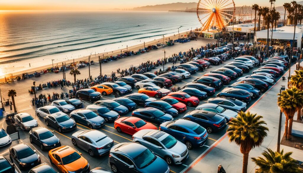 Cheap parking at Santa Monica Pier
