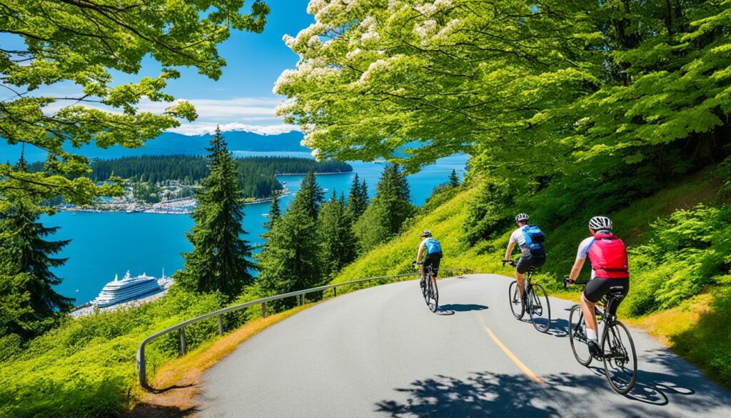 Cycling trails in Vancouver