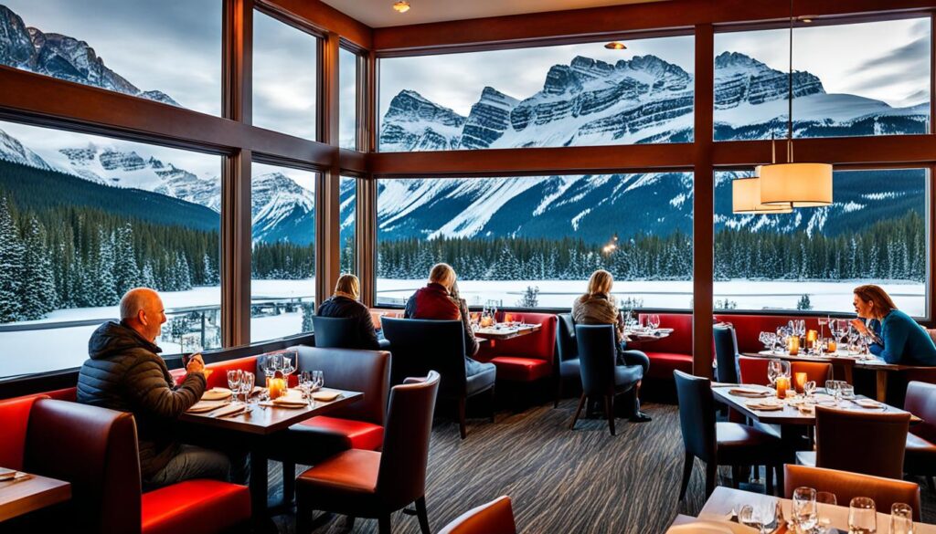 Dining in Banff