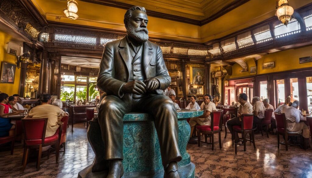 El Floridita Havana Hemingway statue sighting