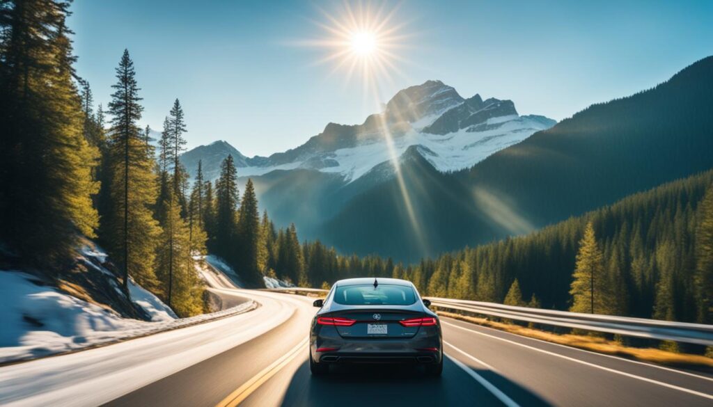 Exploring Banff National Park by car