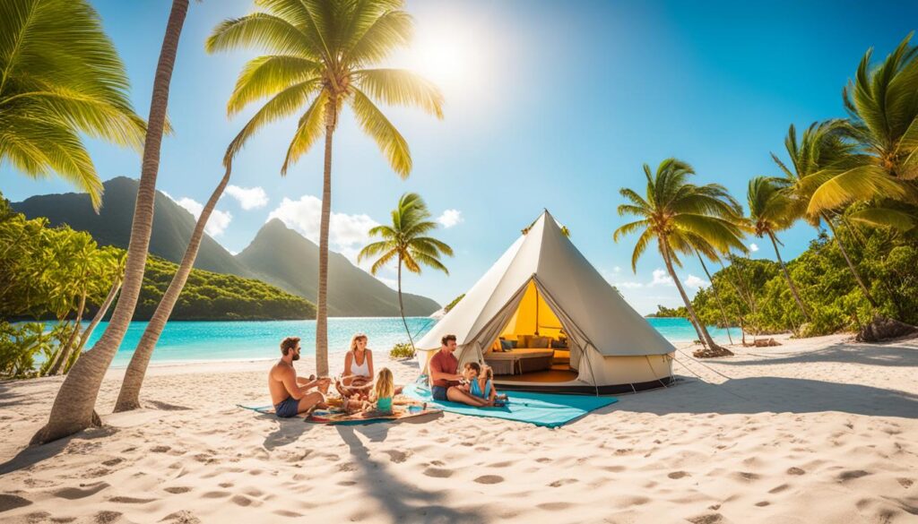 Family Glamping in the Caribbean
