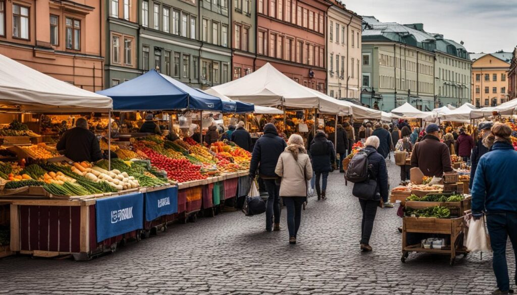 Helsinki markets and shopping