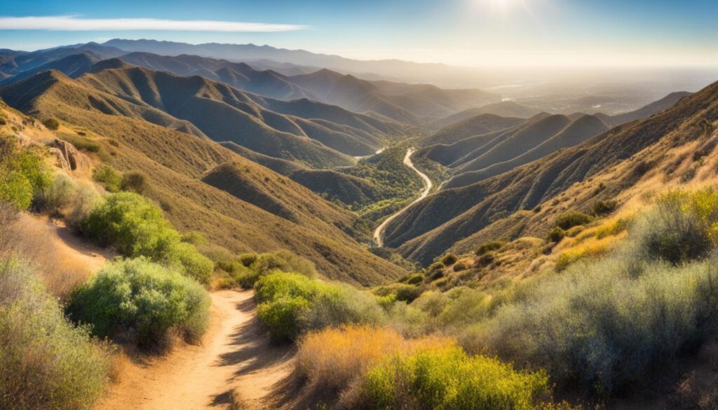 Hiking trails in the Santa Monica Mountains