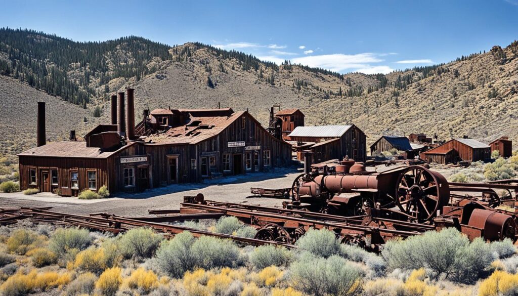 Historical mining ruins near Carson City