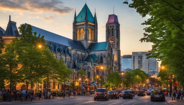 How can visitors experience Montreal's historical and architectural landmarks?