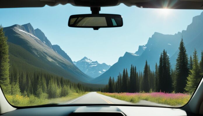 Is it recommended to rent a car for exploring Banff National Park?