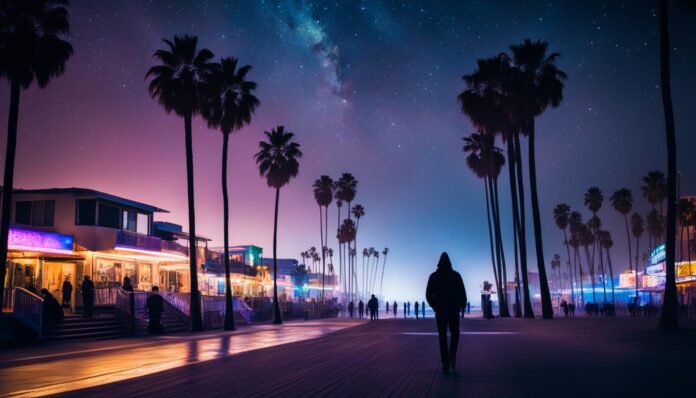 Is it safe to walk around Venice Beach at night?